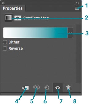 Gradient Map Properties Panel